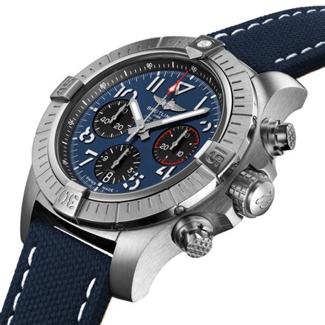 breitling avenger blue face metal bracelet|Breitling super avenger b01.